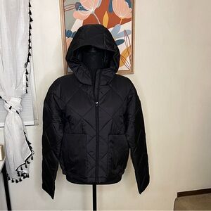 STYLUS Black Quilted Jacket Size M NEW
